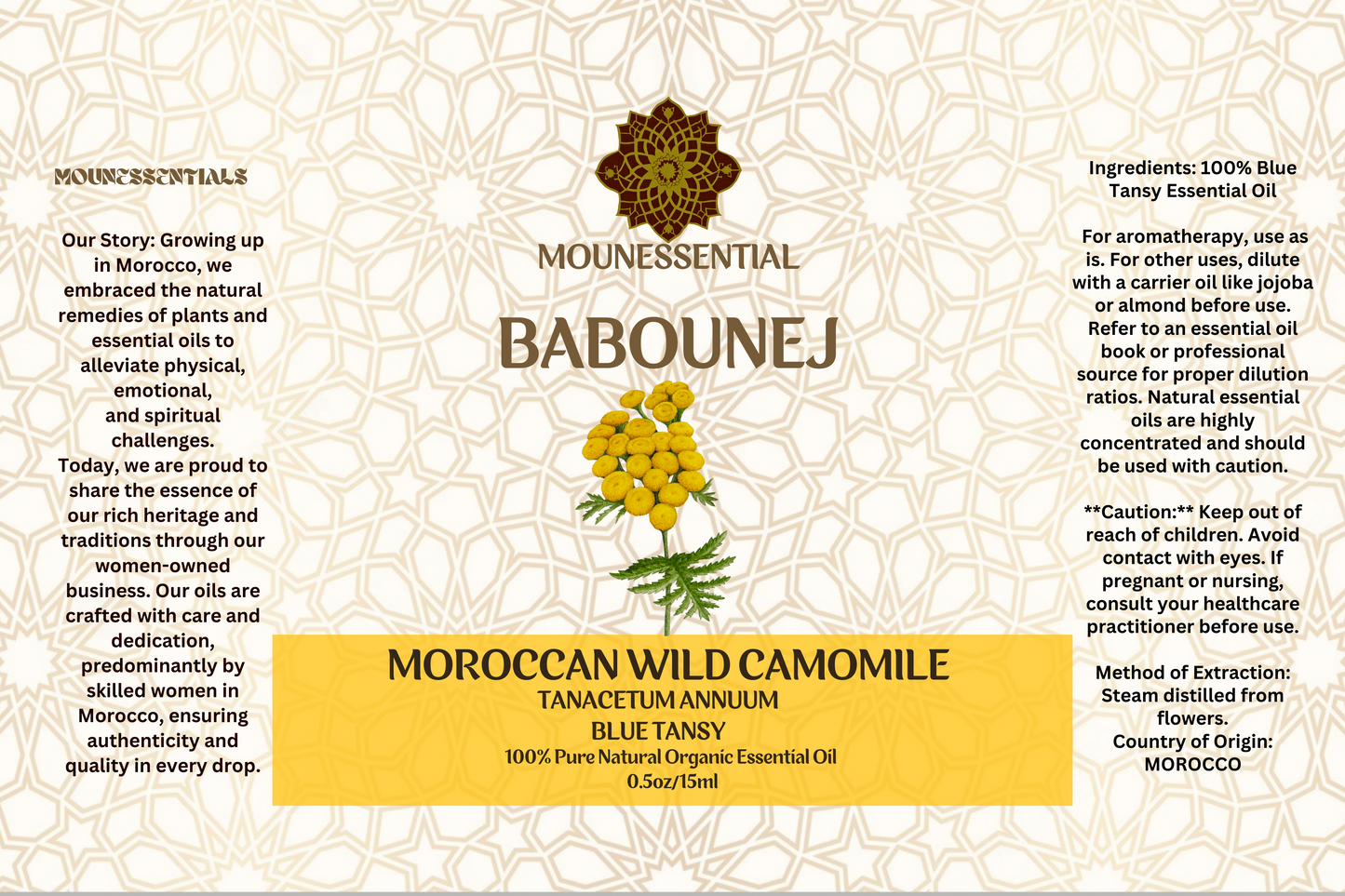 Moroccan wild camomile essential oil